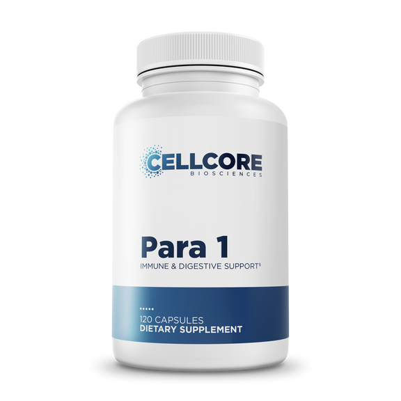 CellCore Biosciences Para 1 — supports digestive health and microbial balance