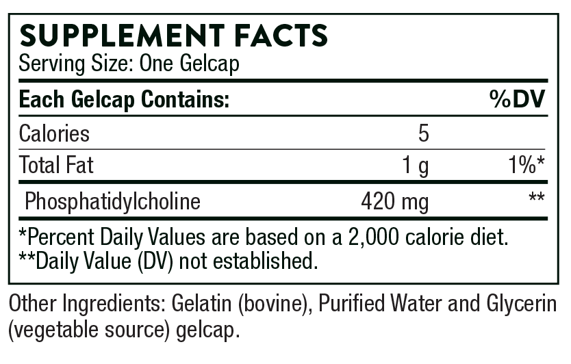 THORNE Phosphatidyl Choline