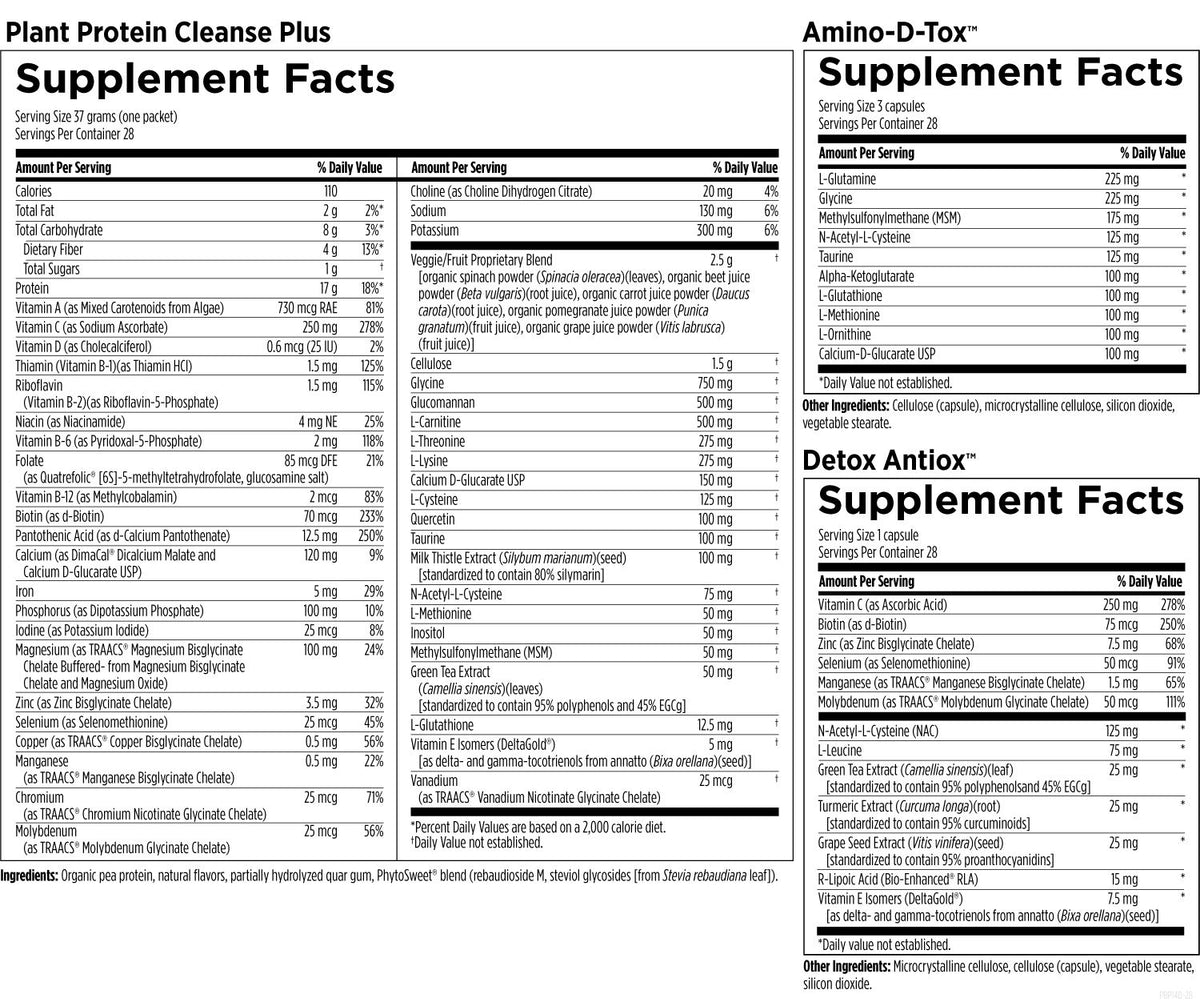 Designs for health Plant Protein Cleanse Plus Detox Program