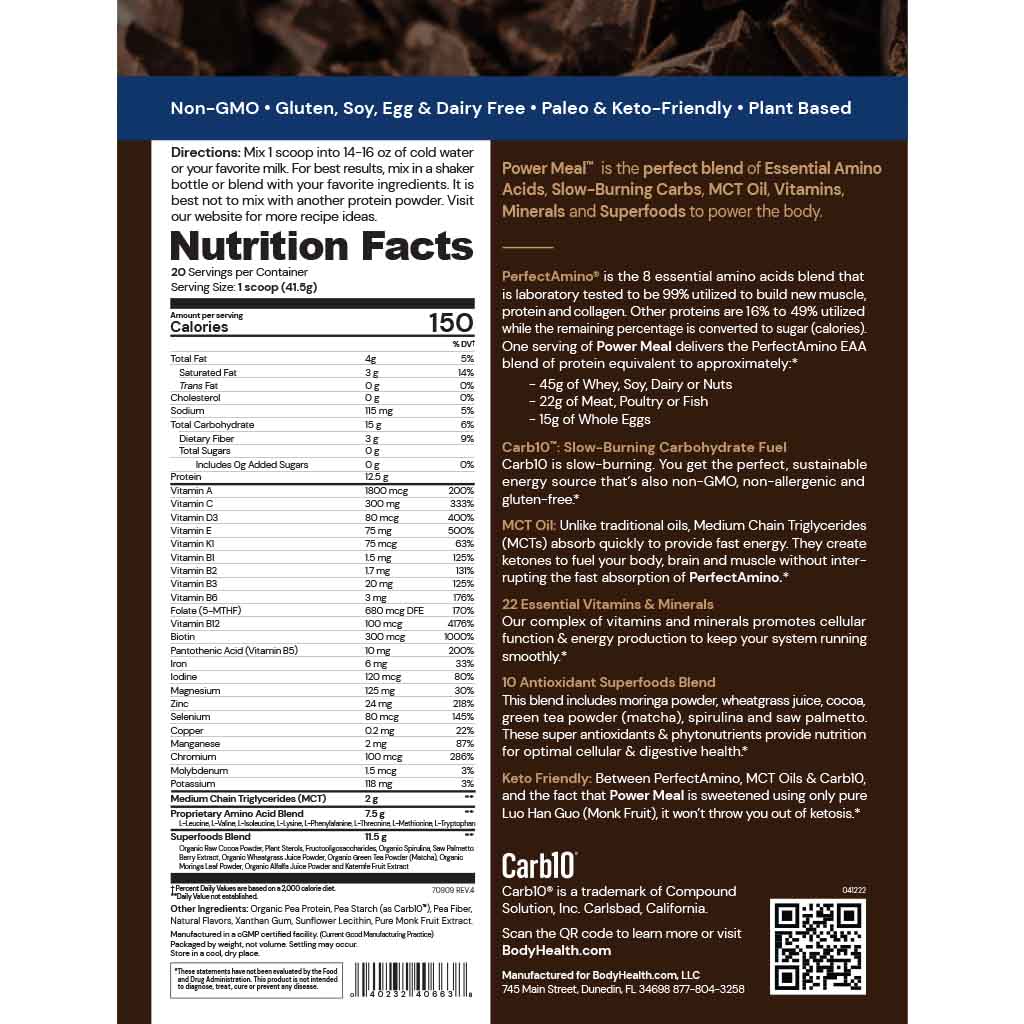 BODY HEALTH Perfect Amino Power Meal