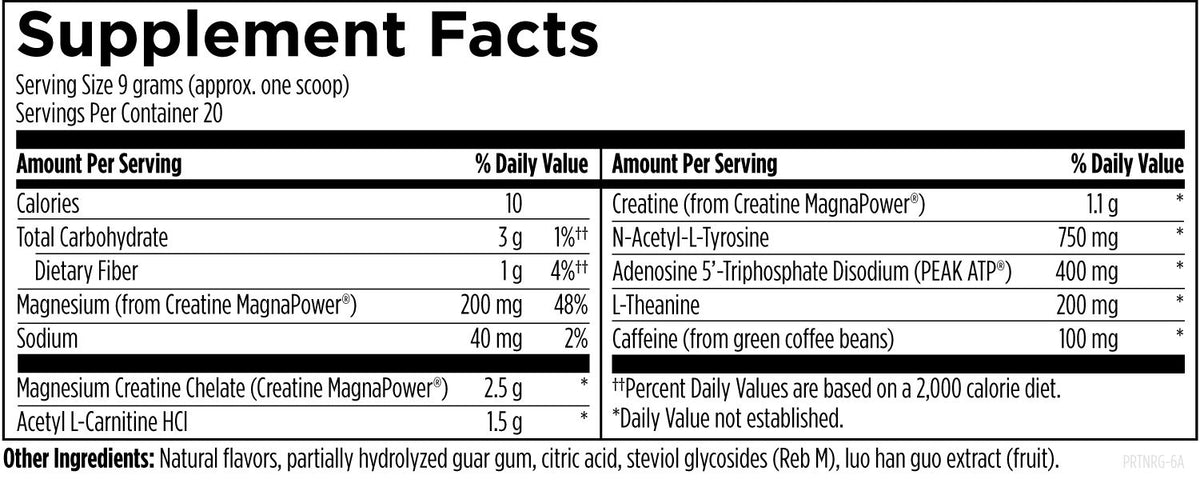 Designs for health PreTrain NRG™