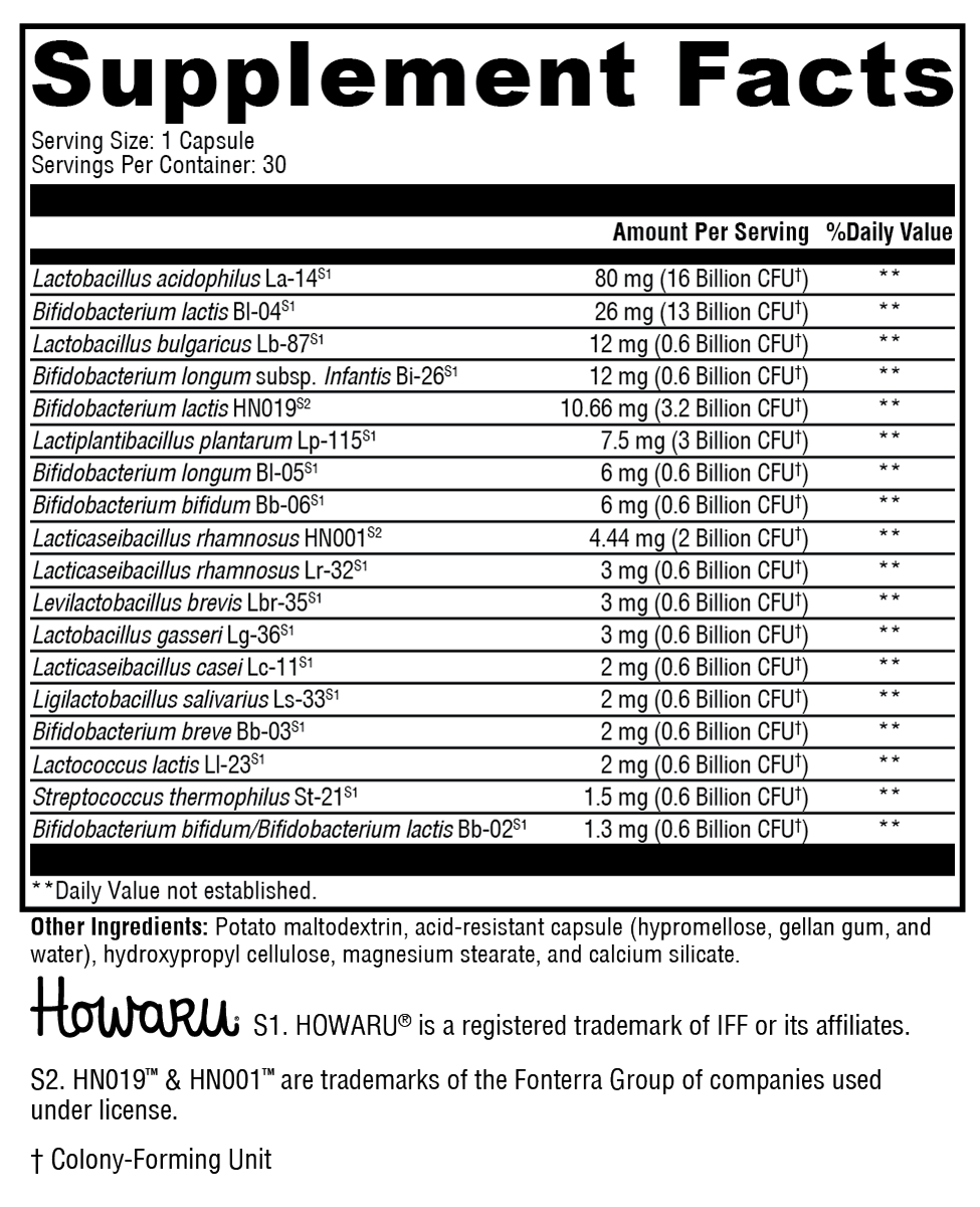 XYMOGEN ProbioMax® Complete DF 30 Capsules
