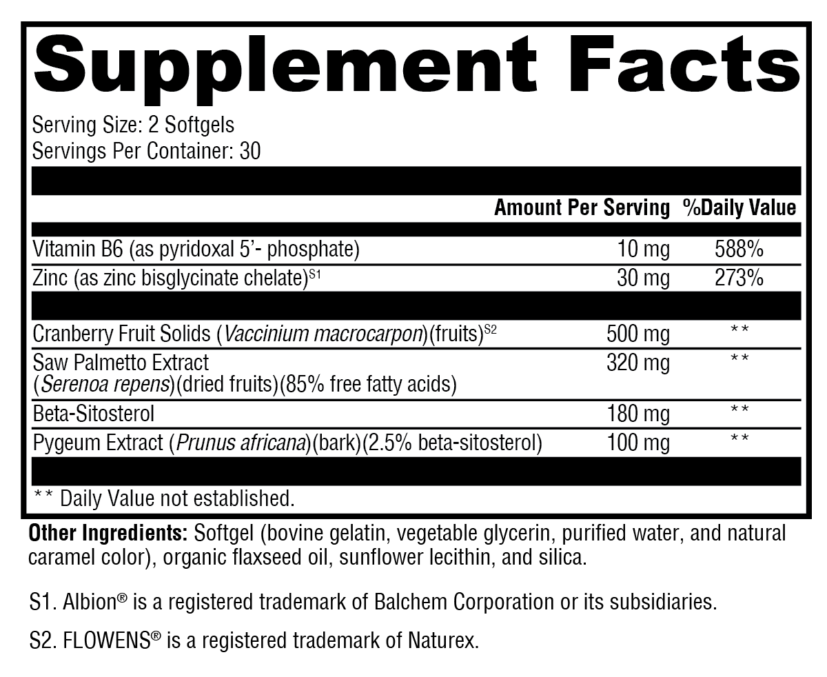 XYMOGEN Prostate FLO™ 60 Softgels