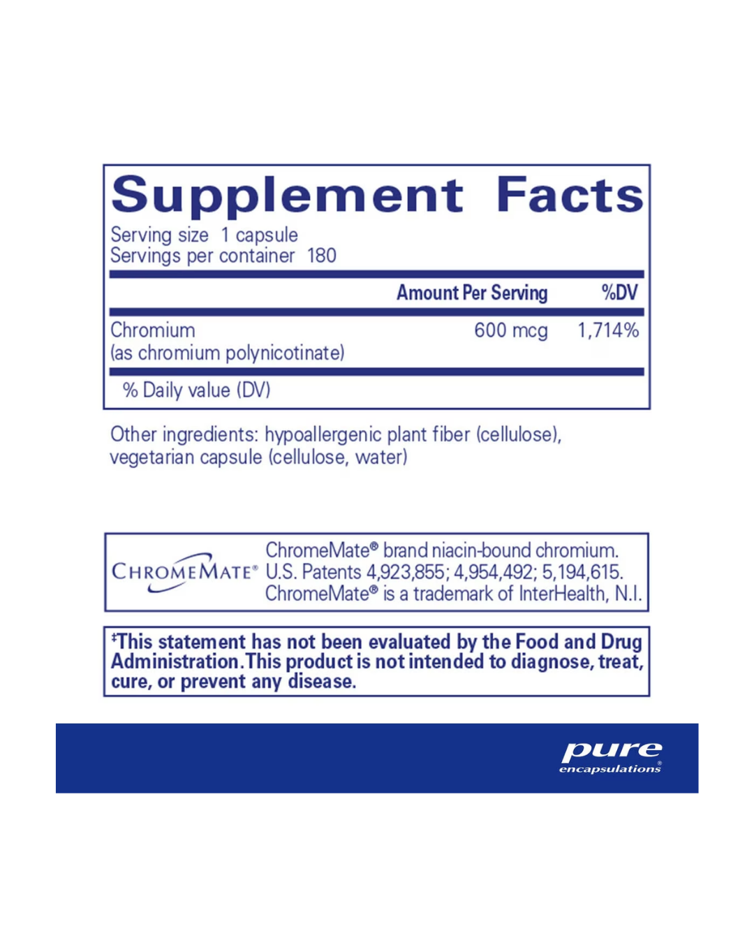 Pure Encapsulations ChromeMate® GTF 600