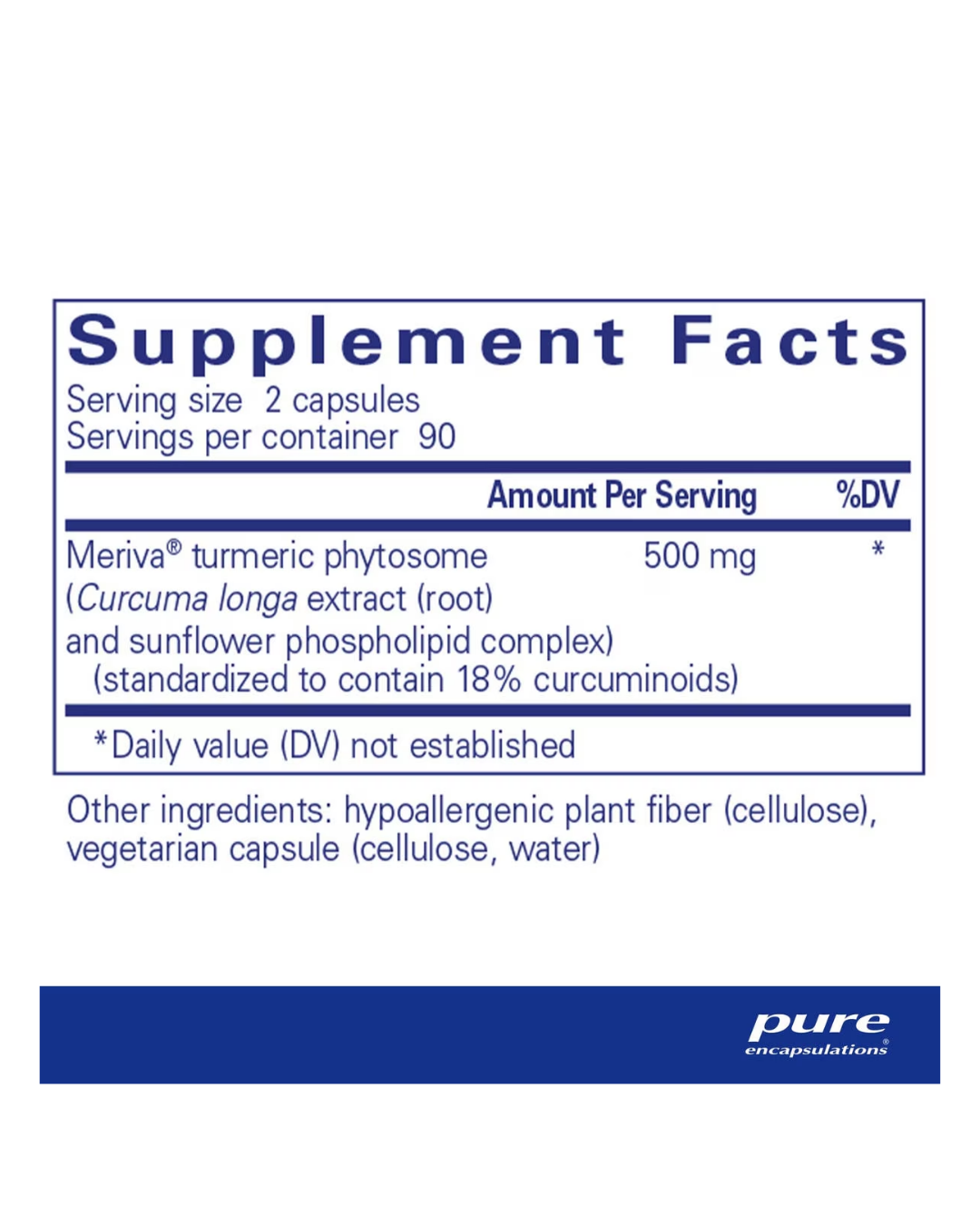 Pure Encapsulations CurcumaSorb supplement packaging image