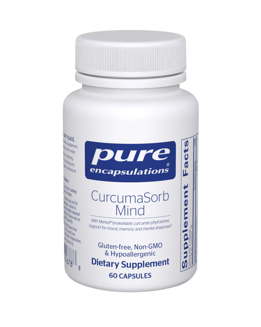 Pure Encapsulations CurcumaSorb Mind 60's