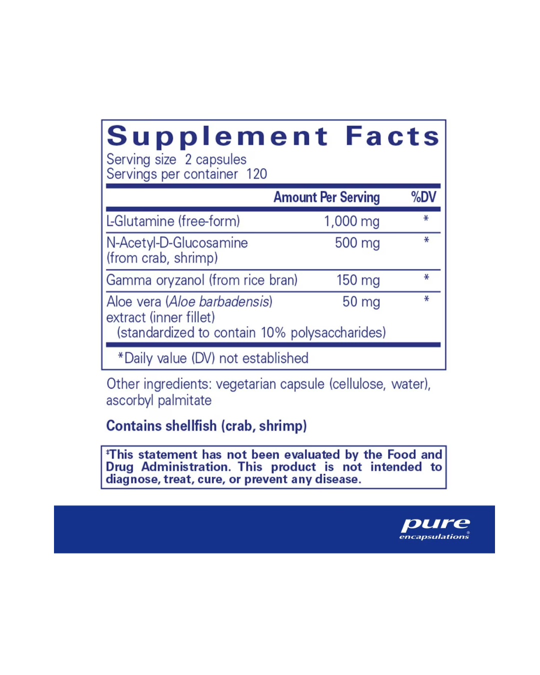 Pure Encapsulations G.I. Integrity supplement bottle packaging