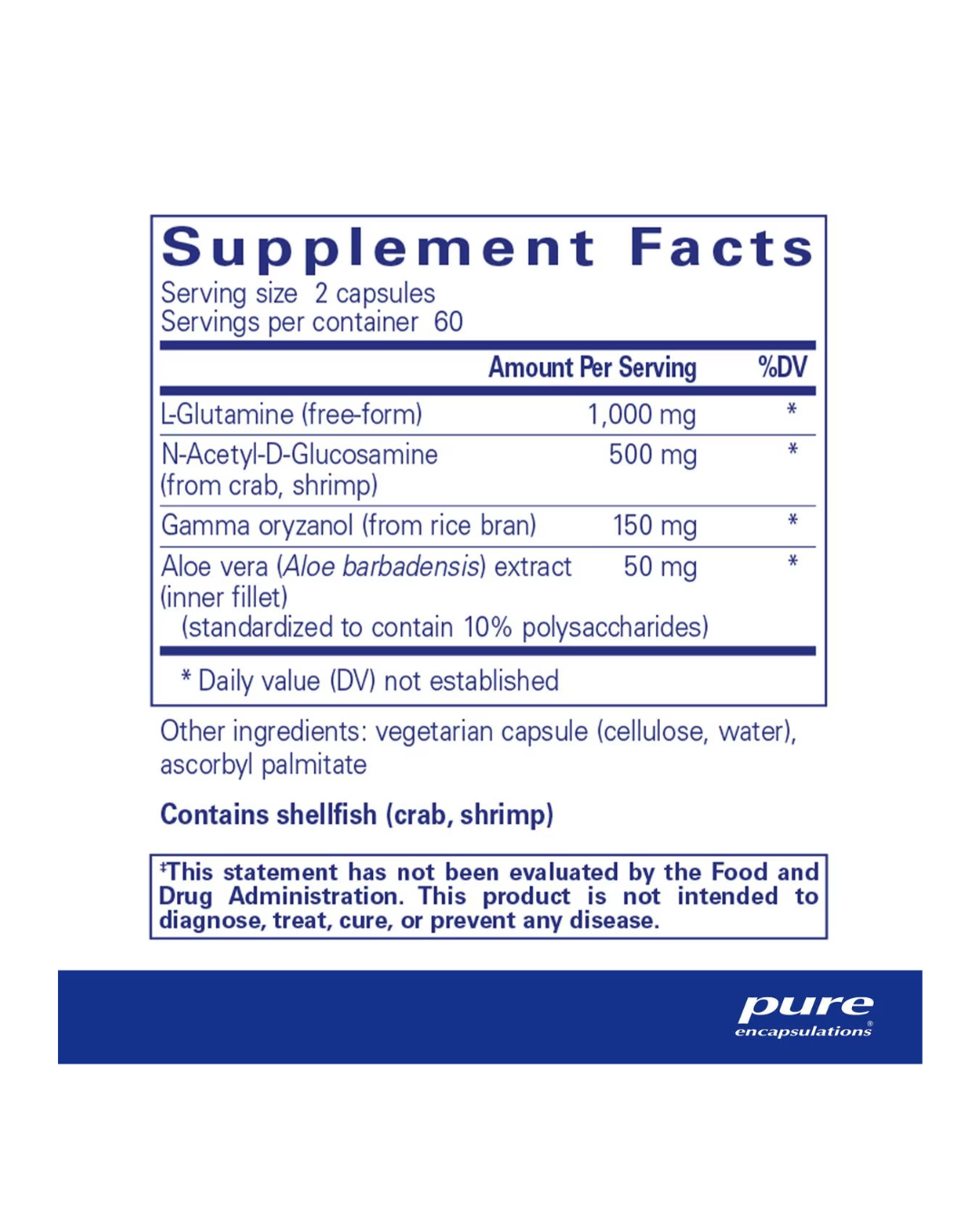 Pure Encapsulations G.I. Integrity supplement bottle packaging
