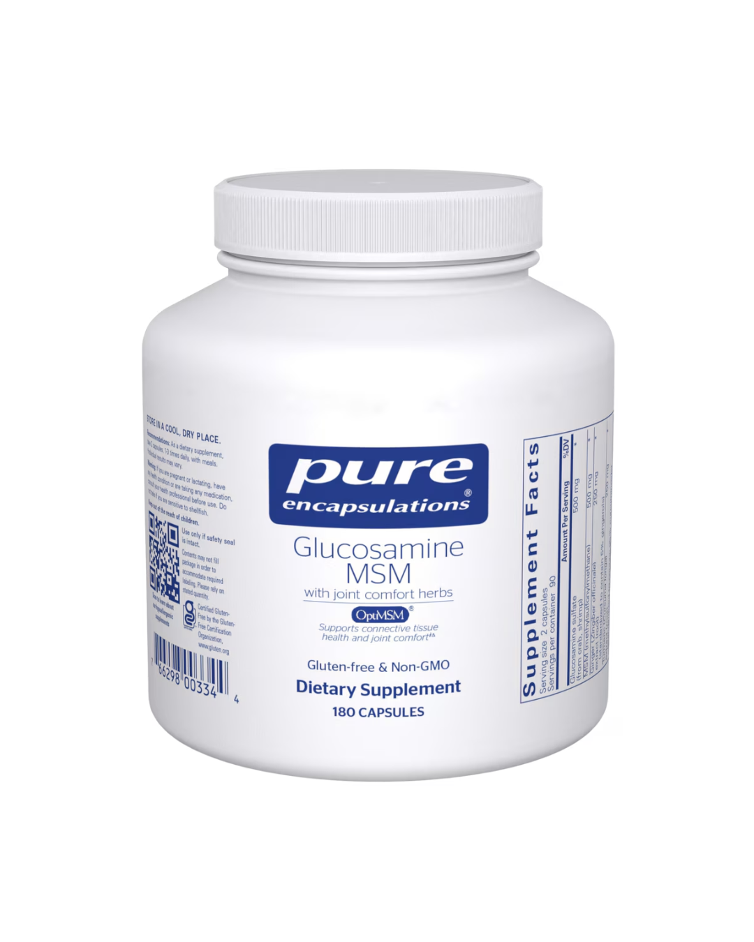 Pure Encapsulations Glucosamine/MSM with joint comfort herbs