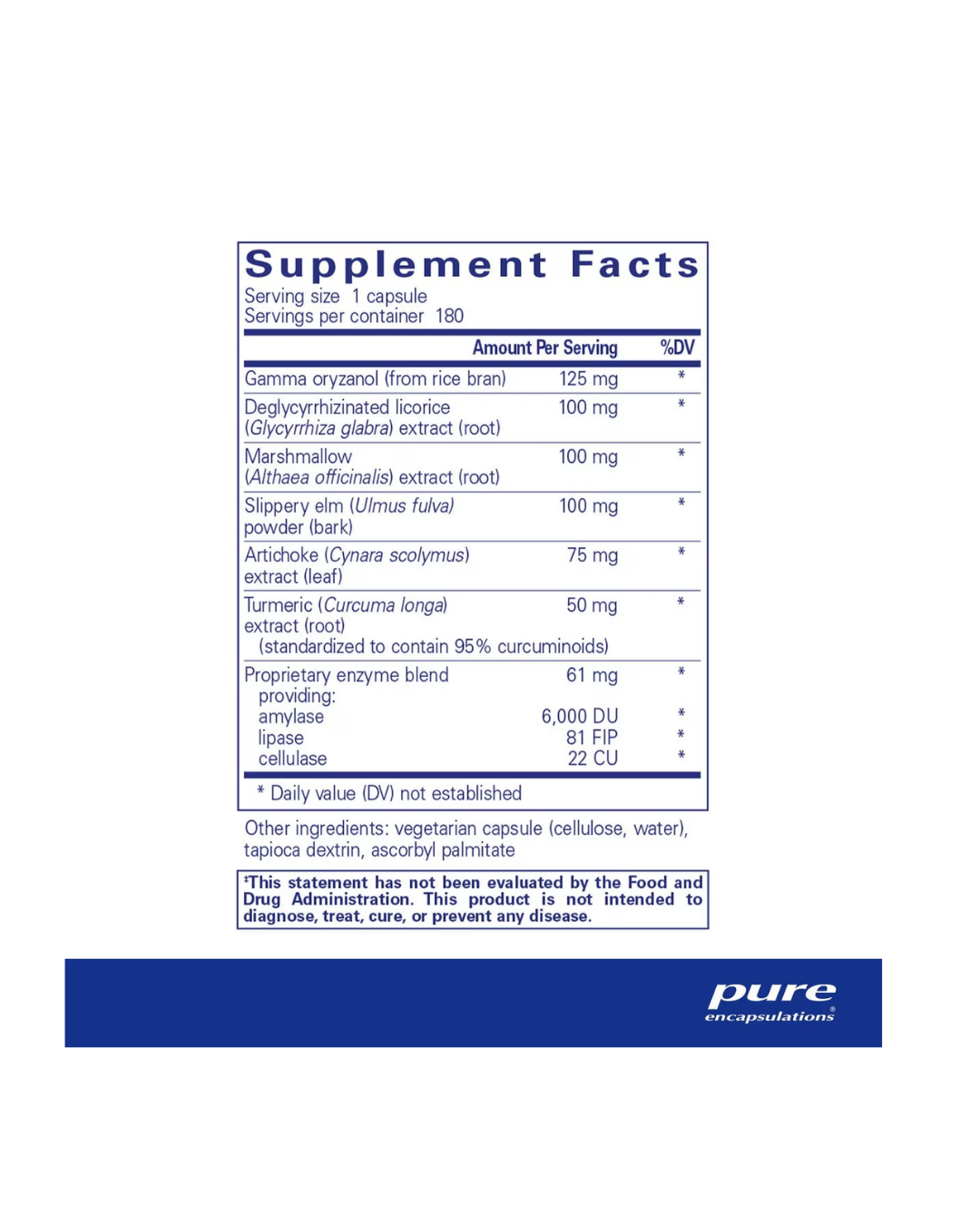 Pure Encapsulations Heartburn Essentials supports digestive comfort and esophageal wellness