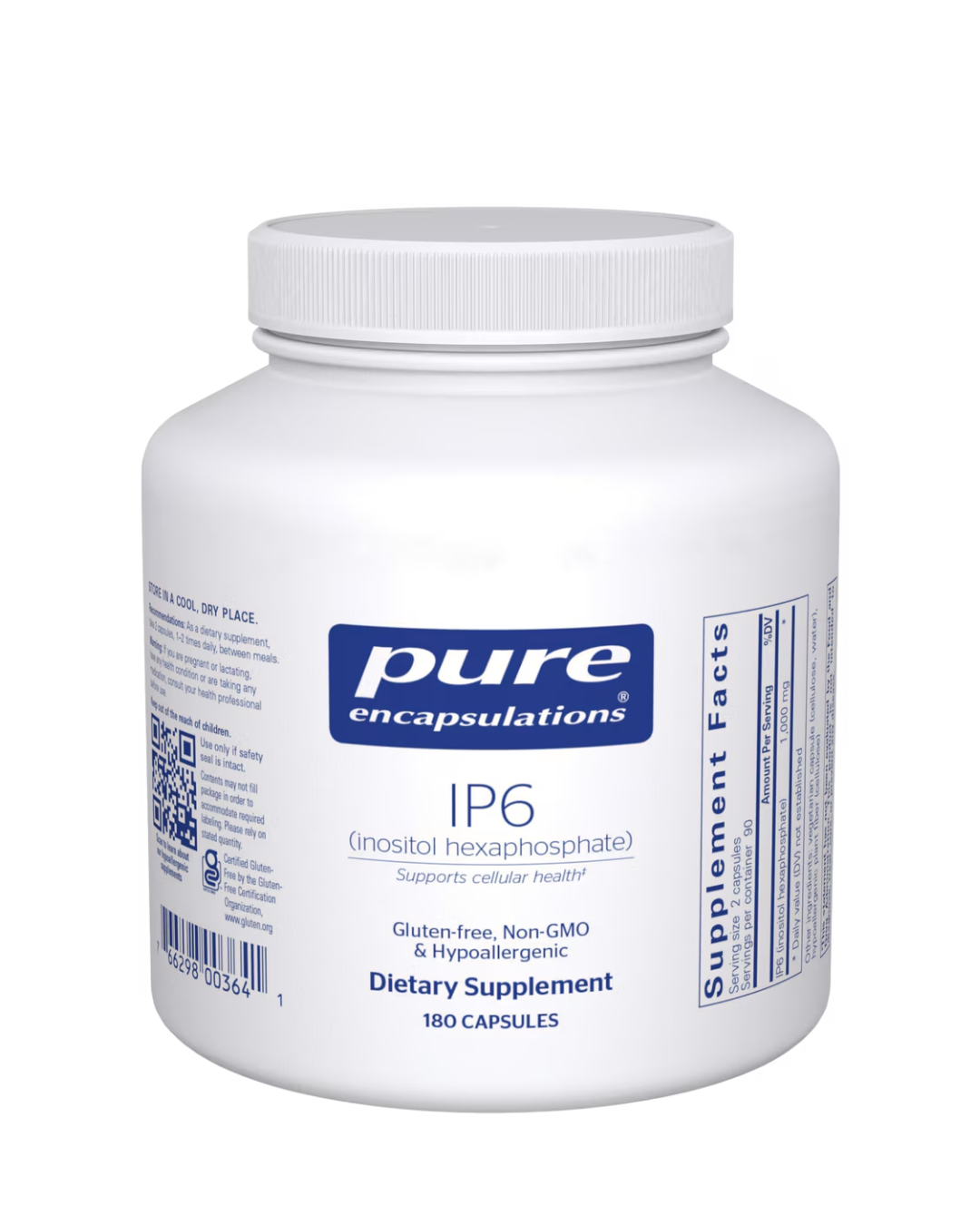 Pure Encapsulations IP6 (inositol hexaphosphate) 180's