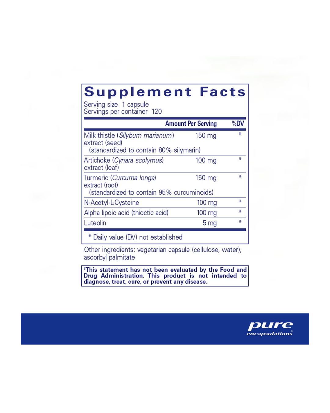 Pure Encapsulations LVR Formula supports liver health and detoxification
