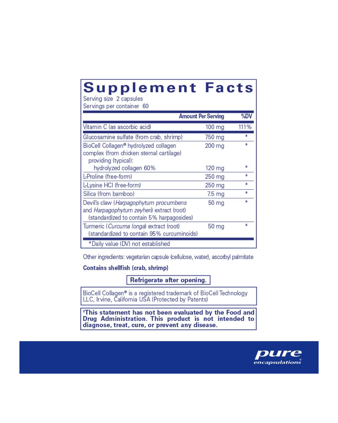 Pure Encapsulations Ligament Restore supports connective tissue and joint health