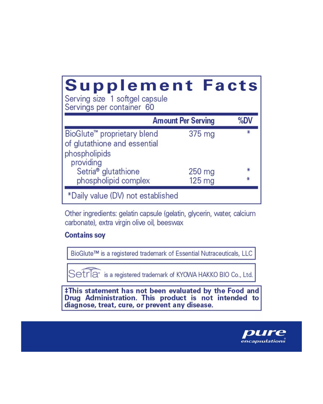 Pure Encapsulations EPA/DHA with Lemon softgel bottle packaging design