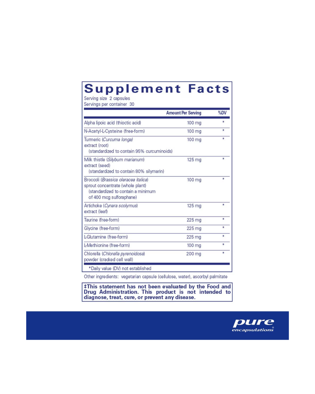 Pure Encapsulations Liver-G.I. Detox supplement bottle front label