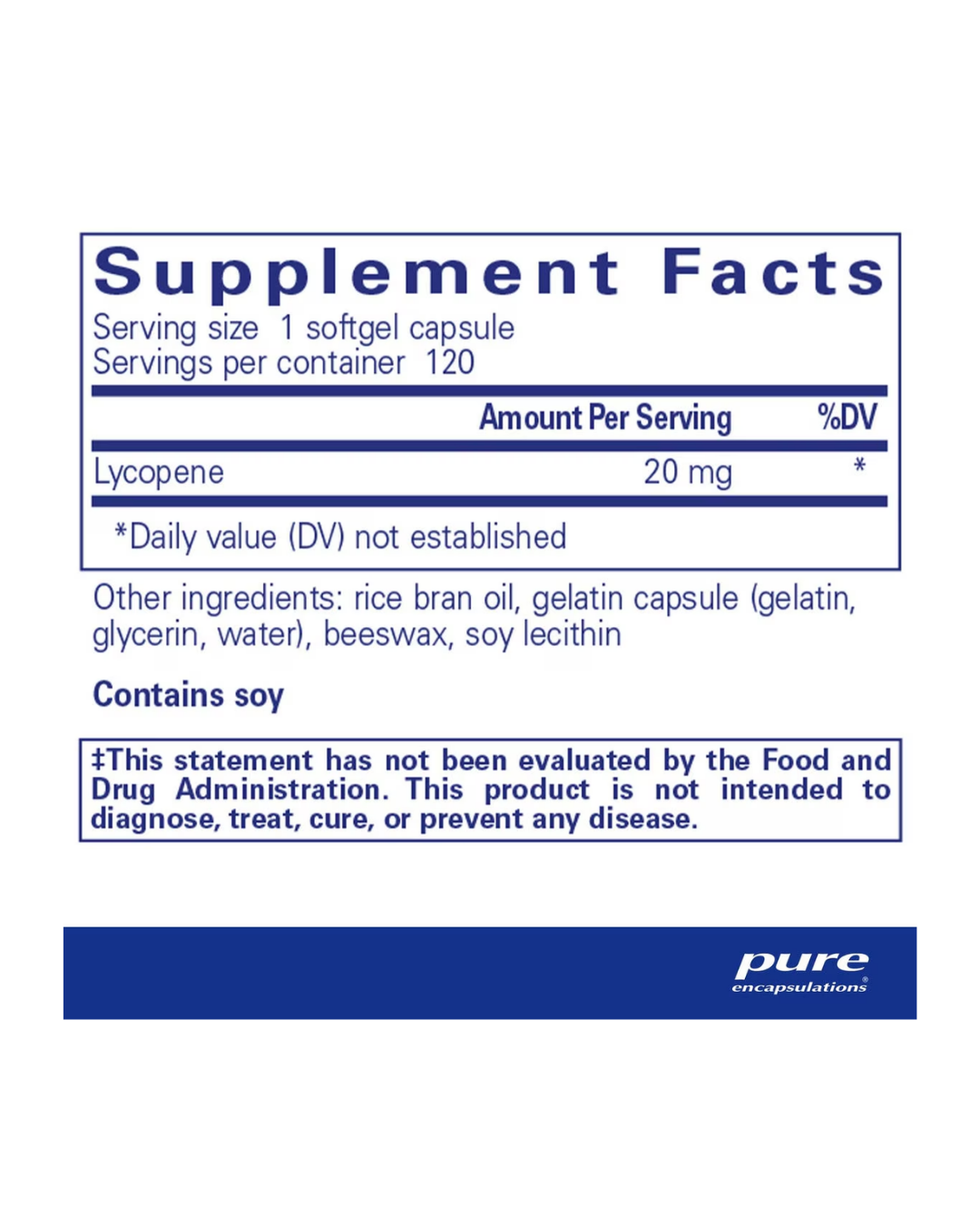 Pure Encapsulations LVR Formula supplement bottle front label