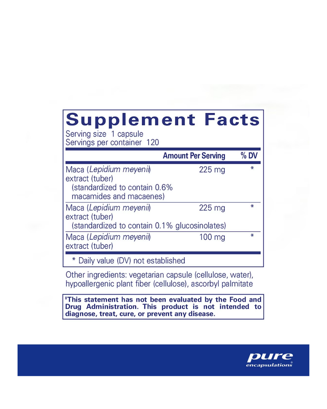Pure Encapsulations Maca-3 supports energy, vitality, and hormonal balance