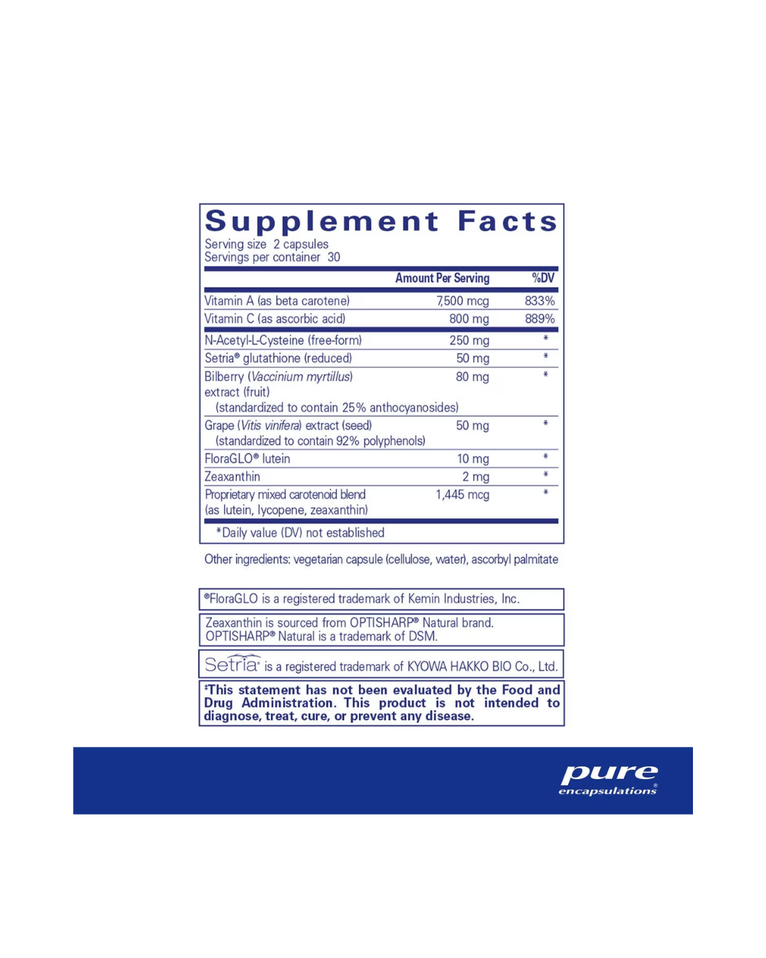Pure Encapsulations Macular Support Formula‡