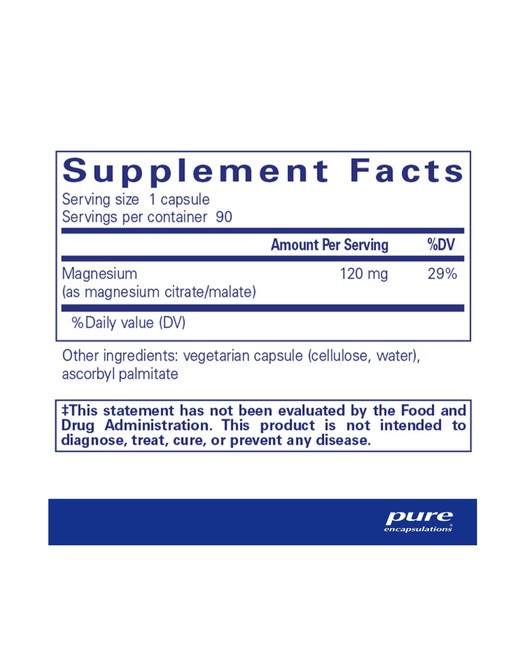 Pure Encapsulations Magnesium (citrate/malate)