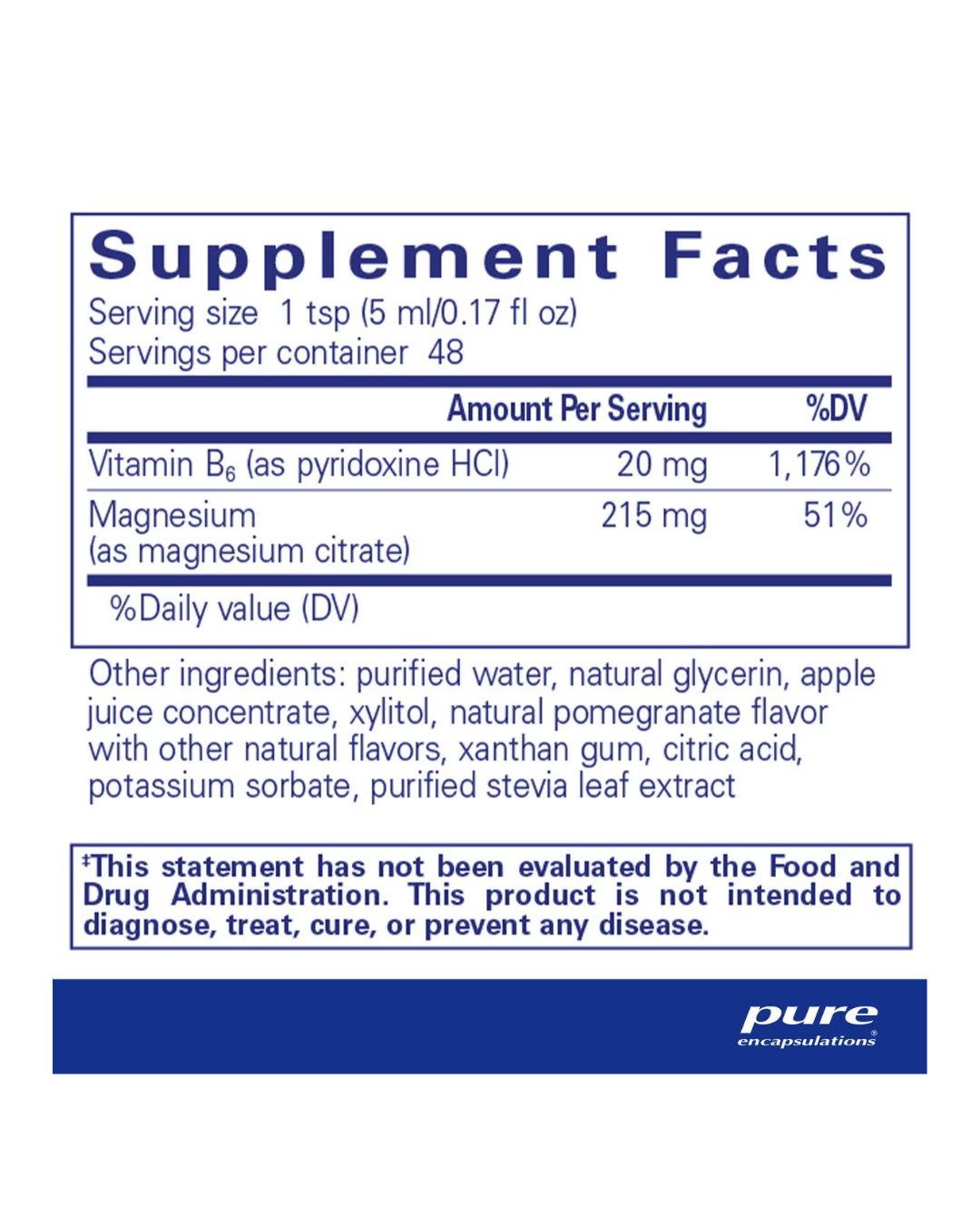 Pure Encapsulations Magnesium liquid 240 ml