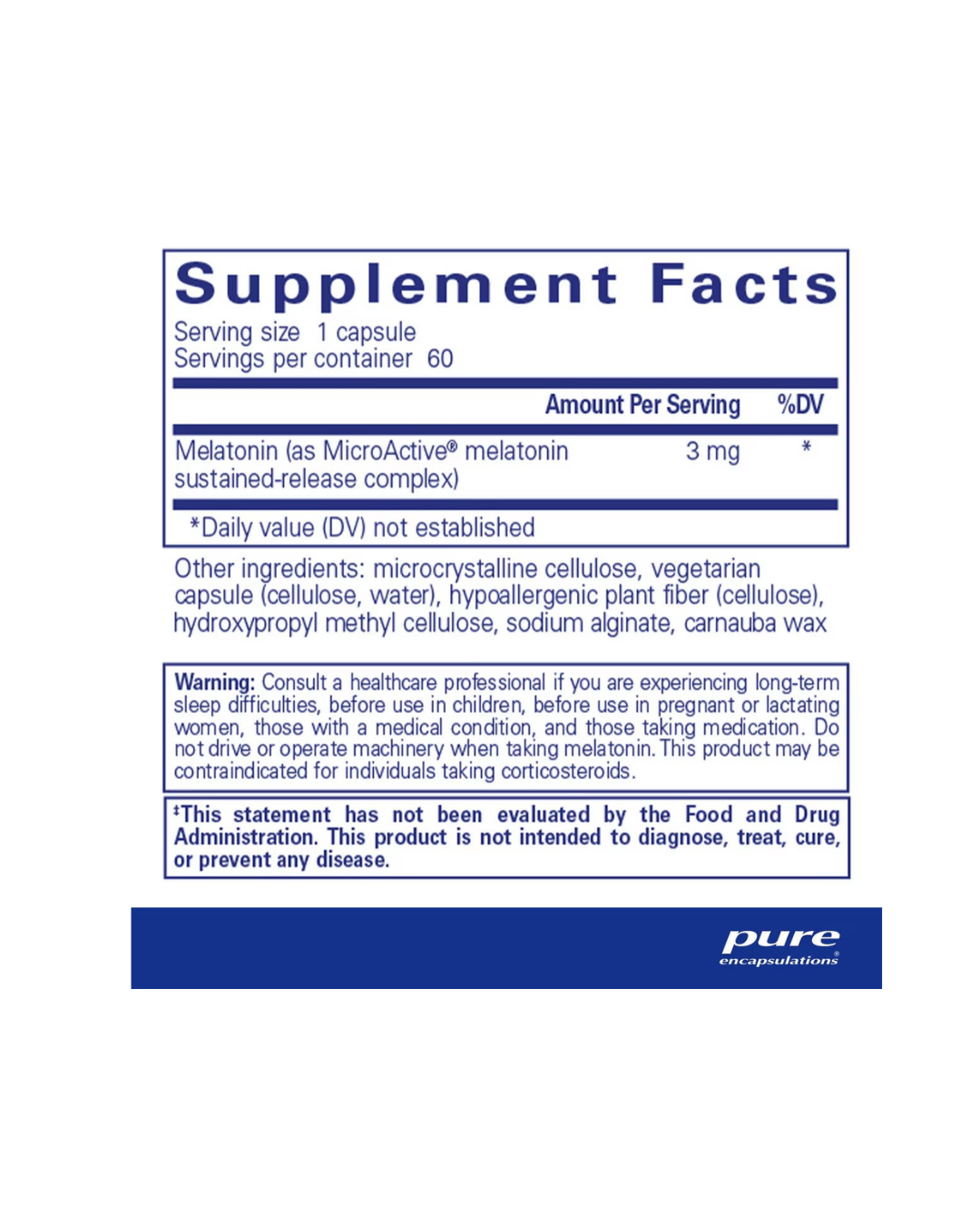 Pure Encapsulations Melatonin-SR