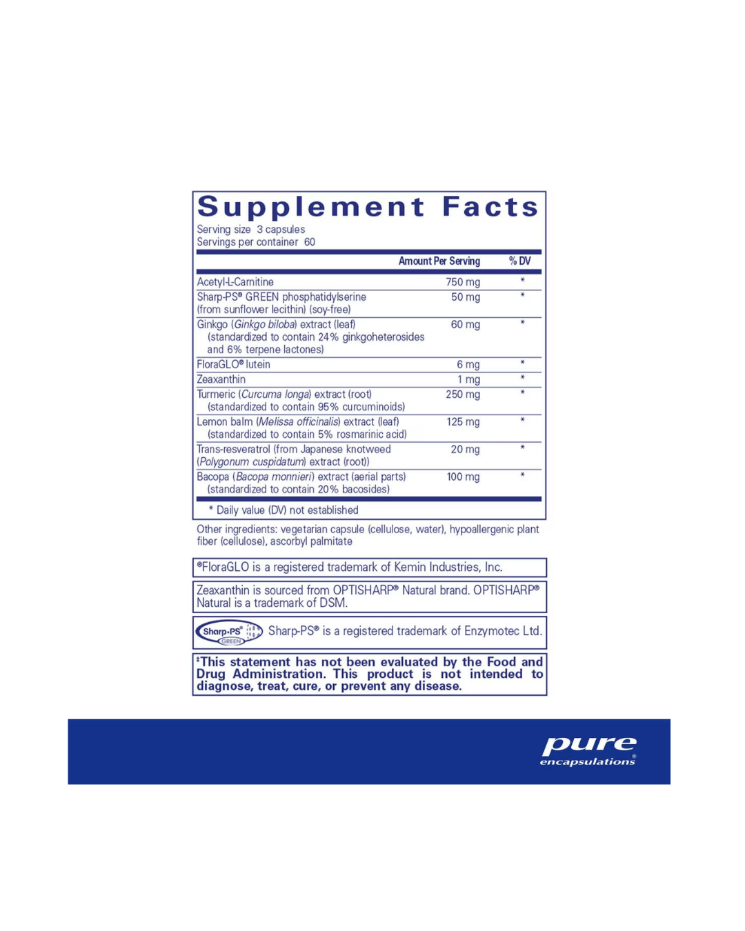 Pure Encapsulations Memory Pro