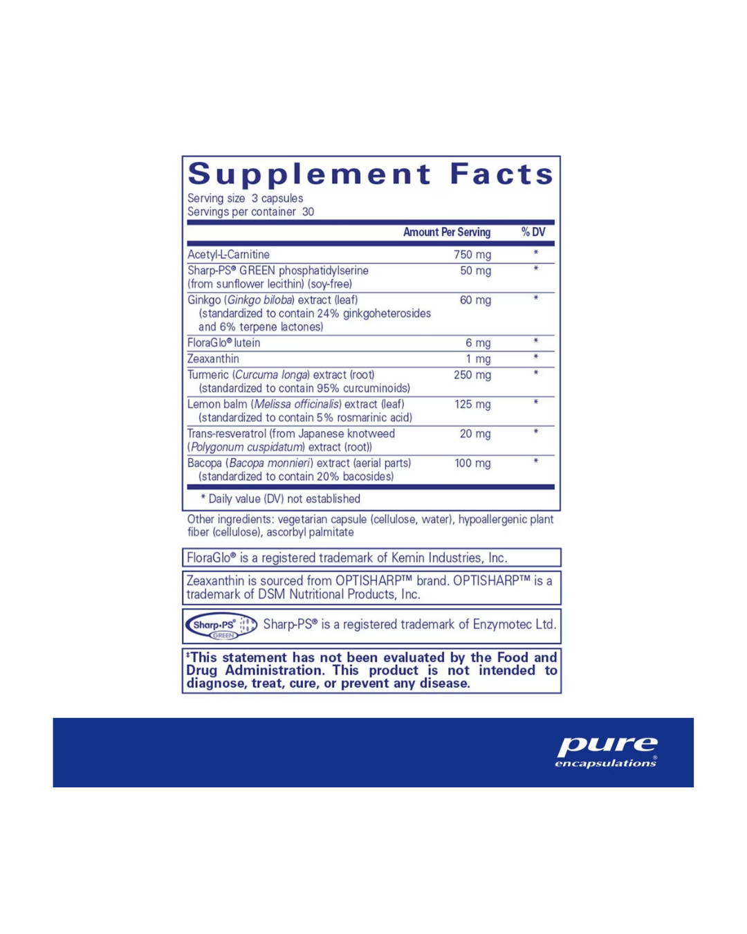 Pure Encapsulations Memory Pro
