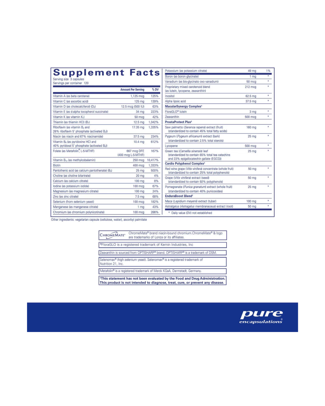 Pure Encapsulations Men's Nutrients