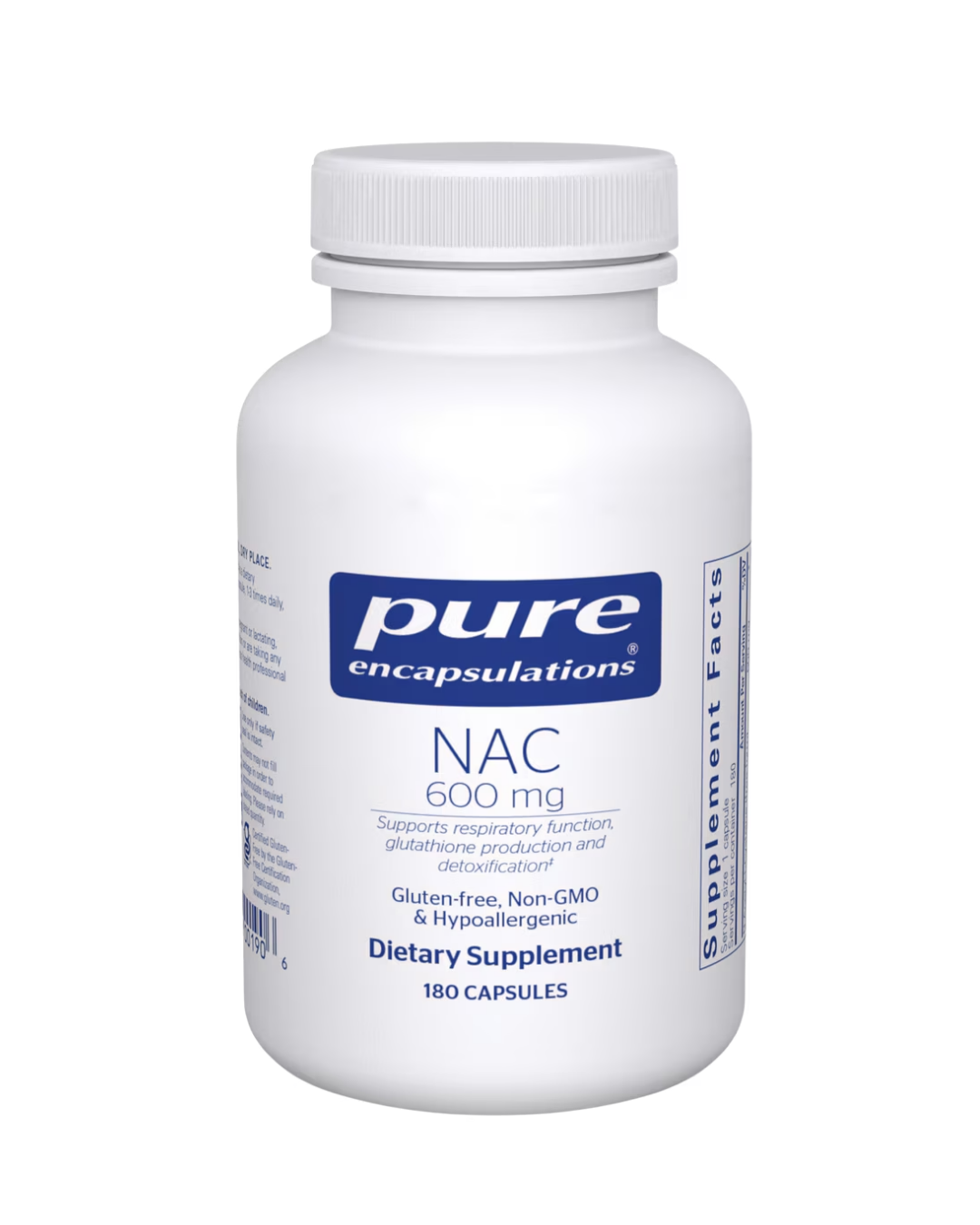Pure Encapsulations NAC (n-acetyl-l-cysteine) 600 mg