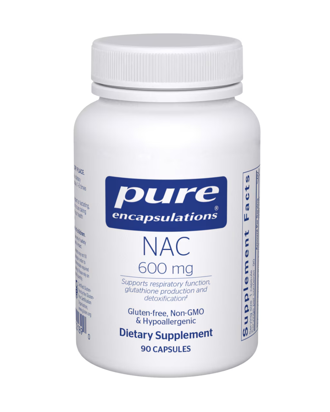 Pure Encapsulations NAC (n-acetyl-l-cysteine) 600 mg