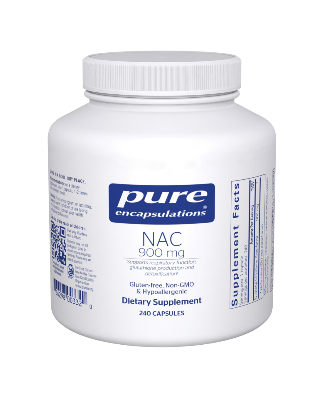 Pure Encapsulations NAC (n-acetyl-l-cysteine) 900 mg