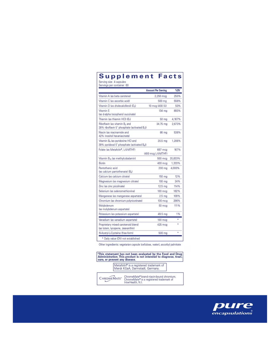 Pure Encapsulations Nutrient 950® with NAC 240's