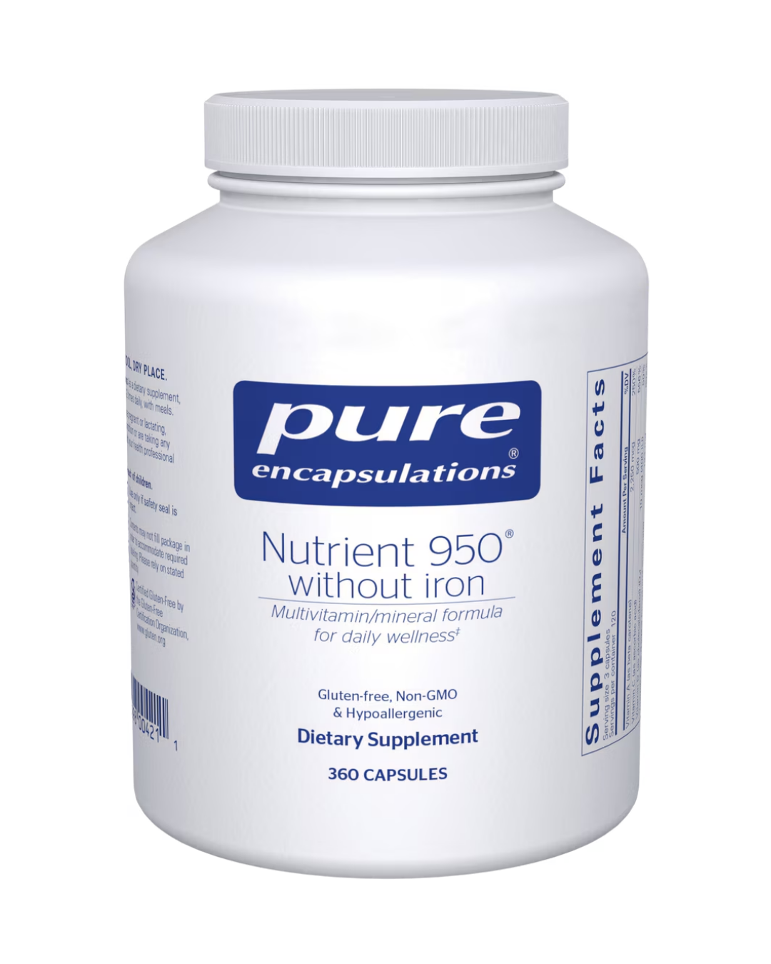Pure Encapsulations Nutrient 950® without Iron