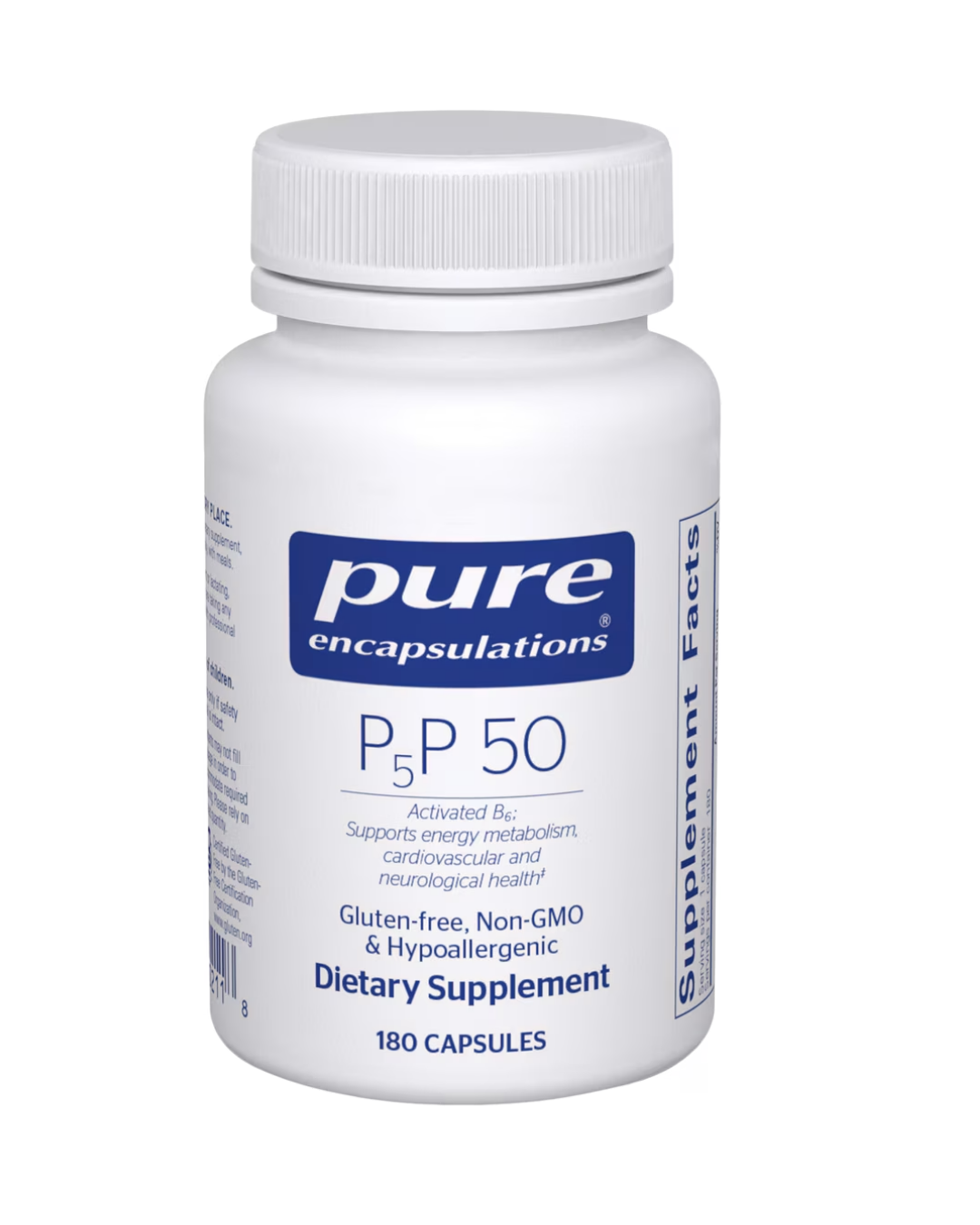 Pure Encapsulations P5P 50 supports nervous system and amino acid metabolism