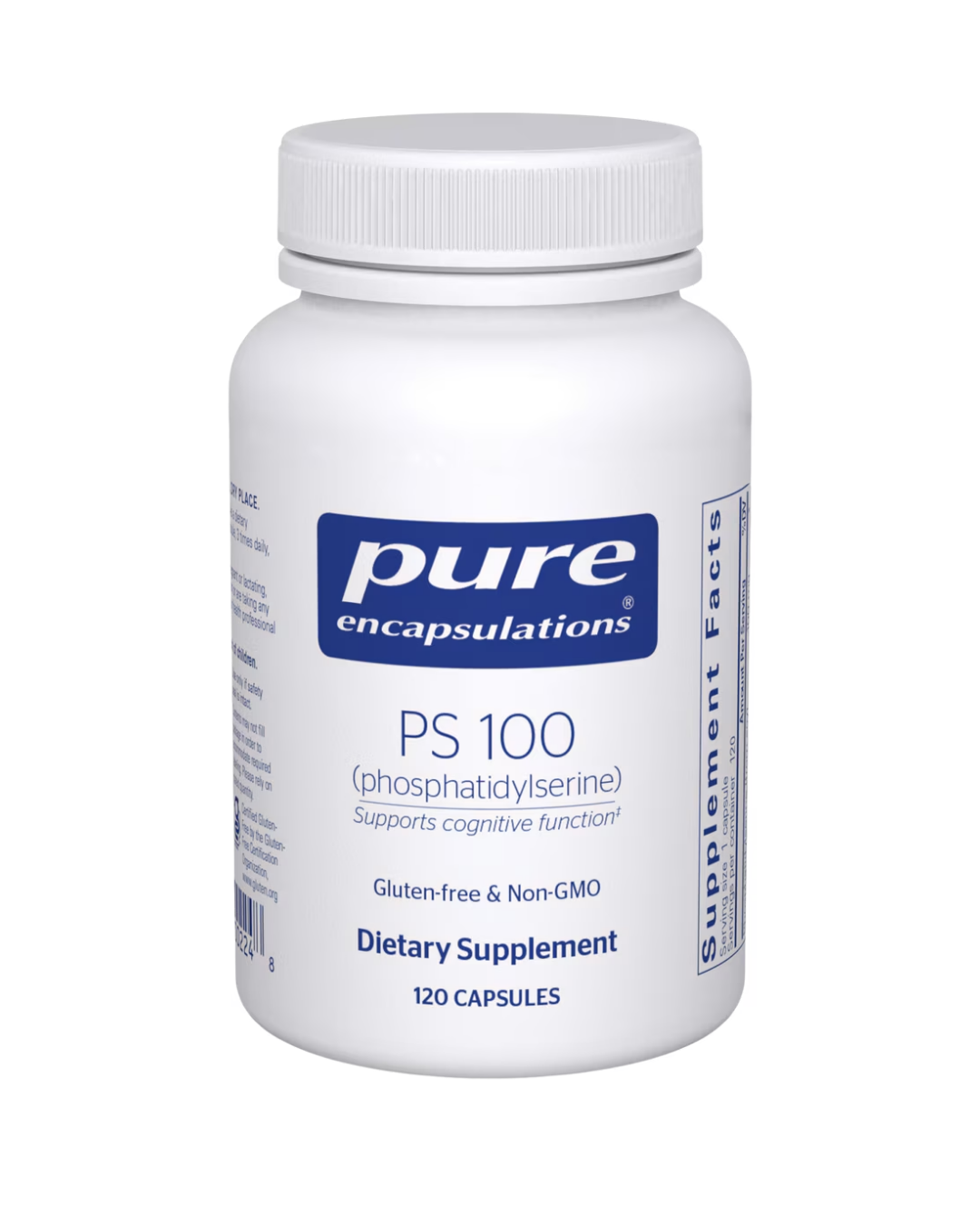 Pure Encapsulations PS 100 phosphatidylserine supports memory and cognitive performance