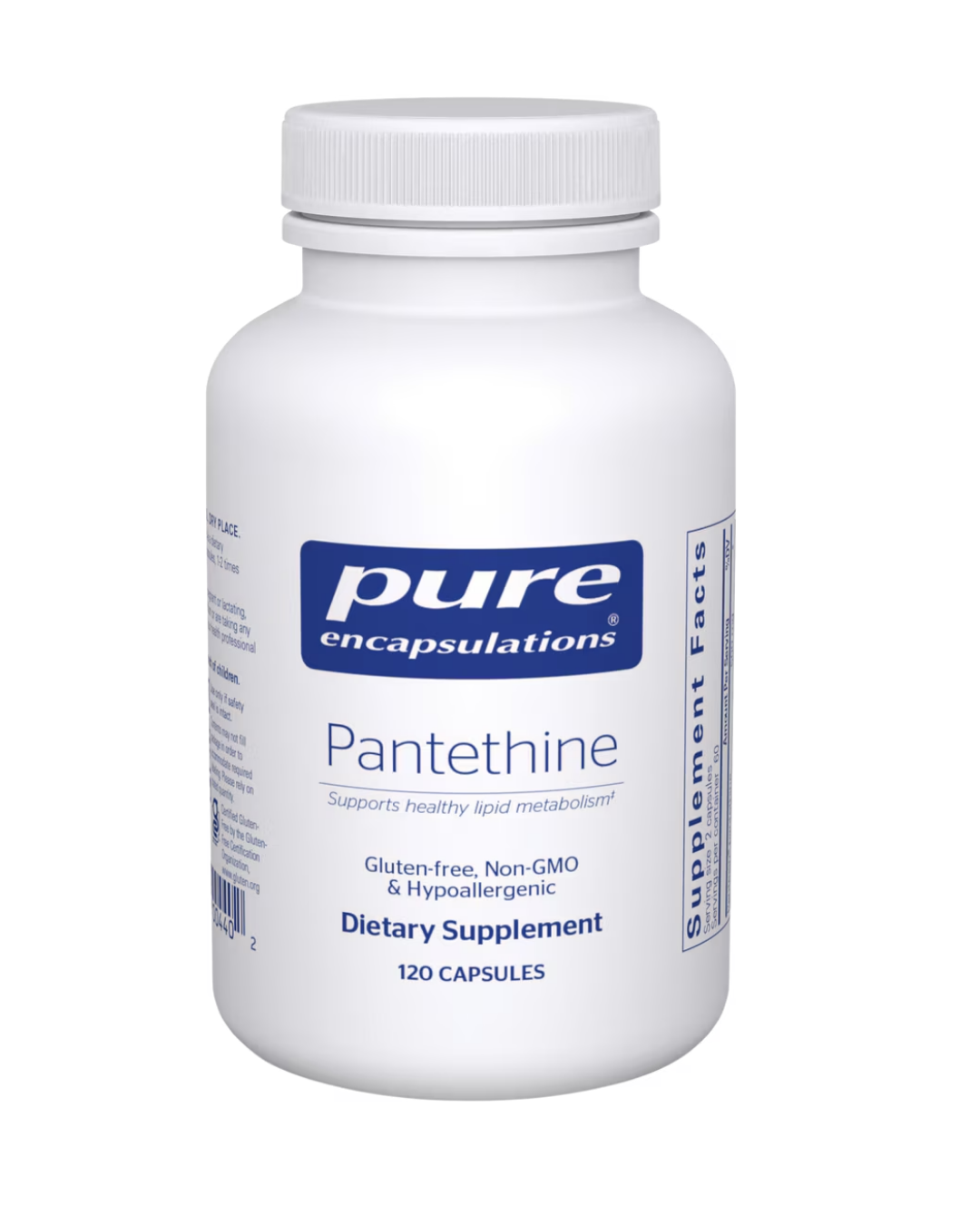 Pure Encapsulations Pantethine supports cardiovascular and lipid metabolism health