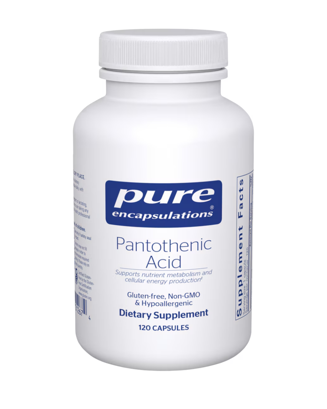 Pure Encapsulations Pantothenic Acid 120's