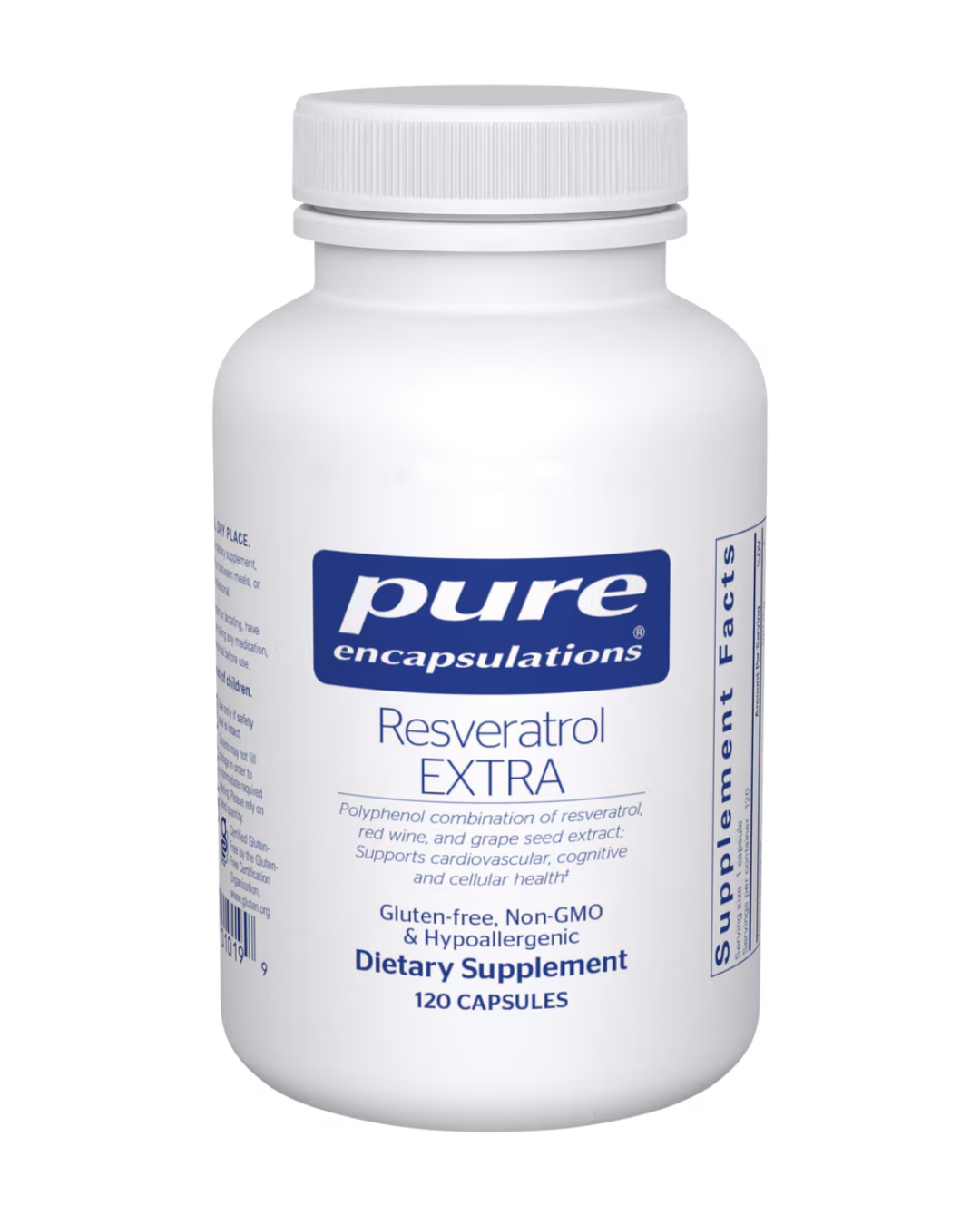 Pure Encapsulations Resveratrol EXTRA supports healthy aging and cardiovascular wellness