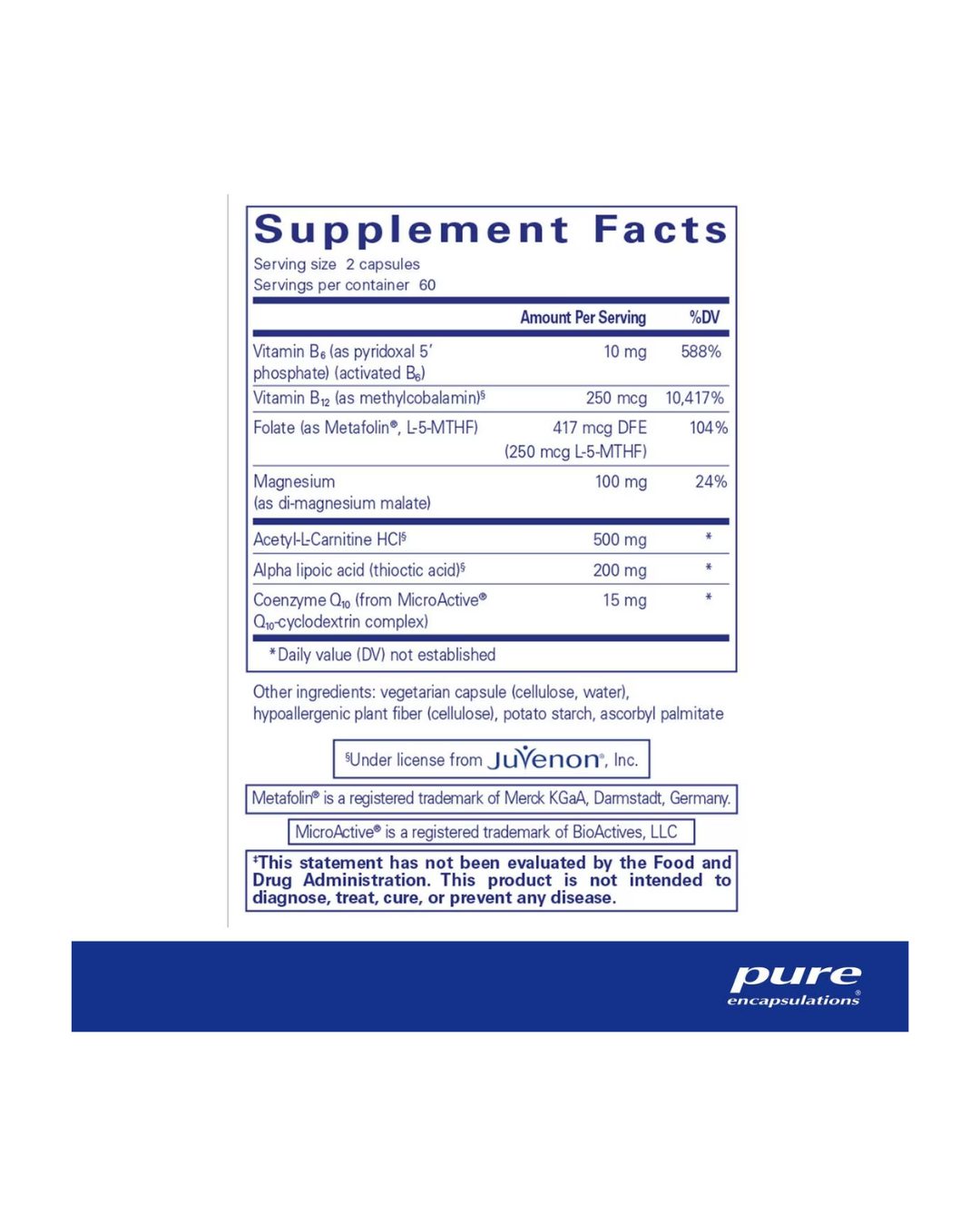Pure Encapsulations RevitalAge™ Nerve 120's