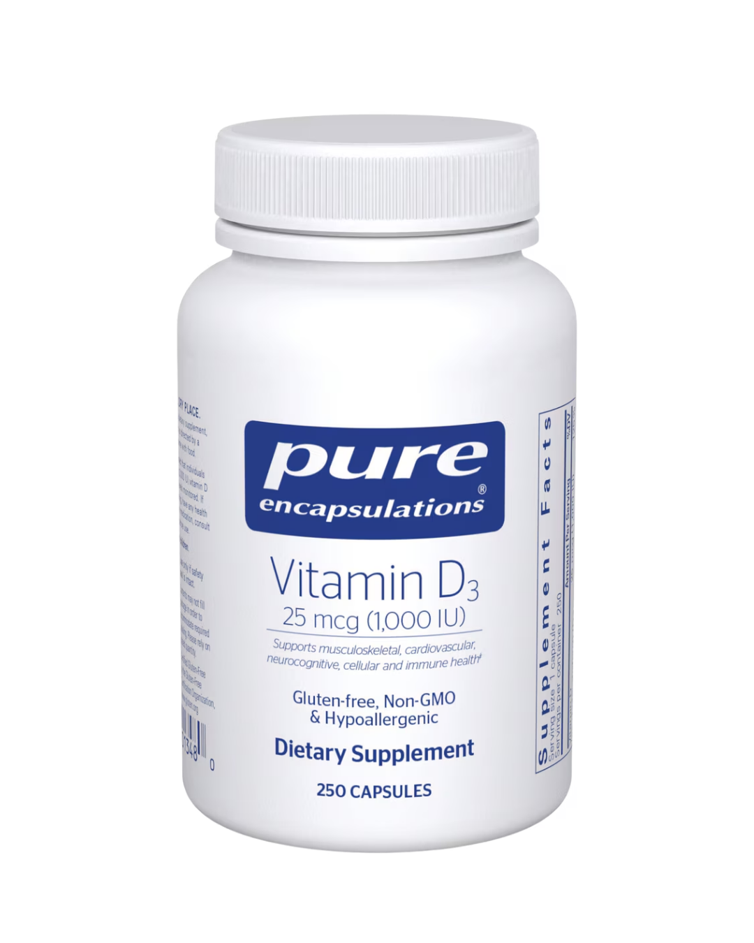 Pure Encapsulations Vitamin D3 5000 IU for immune and bone wellness support