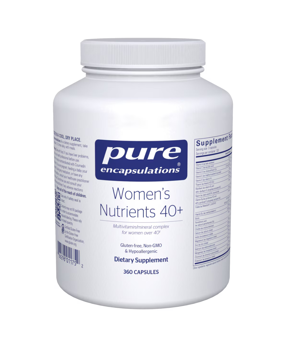 Pure Encapsulations Women’s Nutrients 40+ for women’s health and vitality support