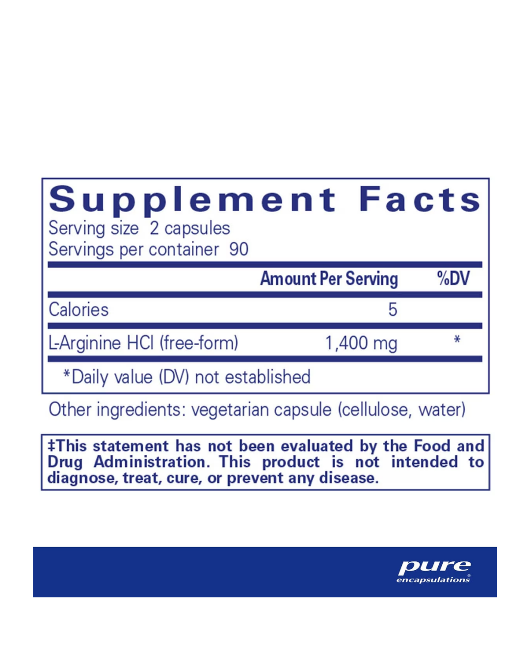 Pure Encapsulations l-Arginine supports circulation and nitric oxide production