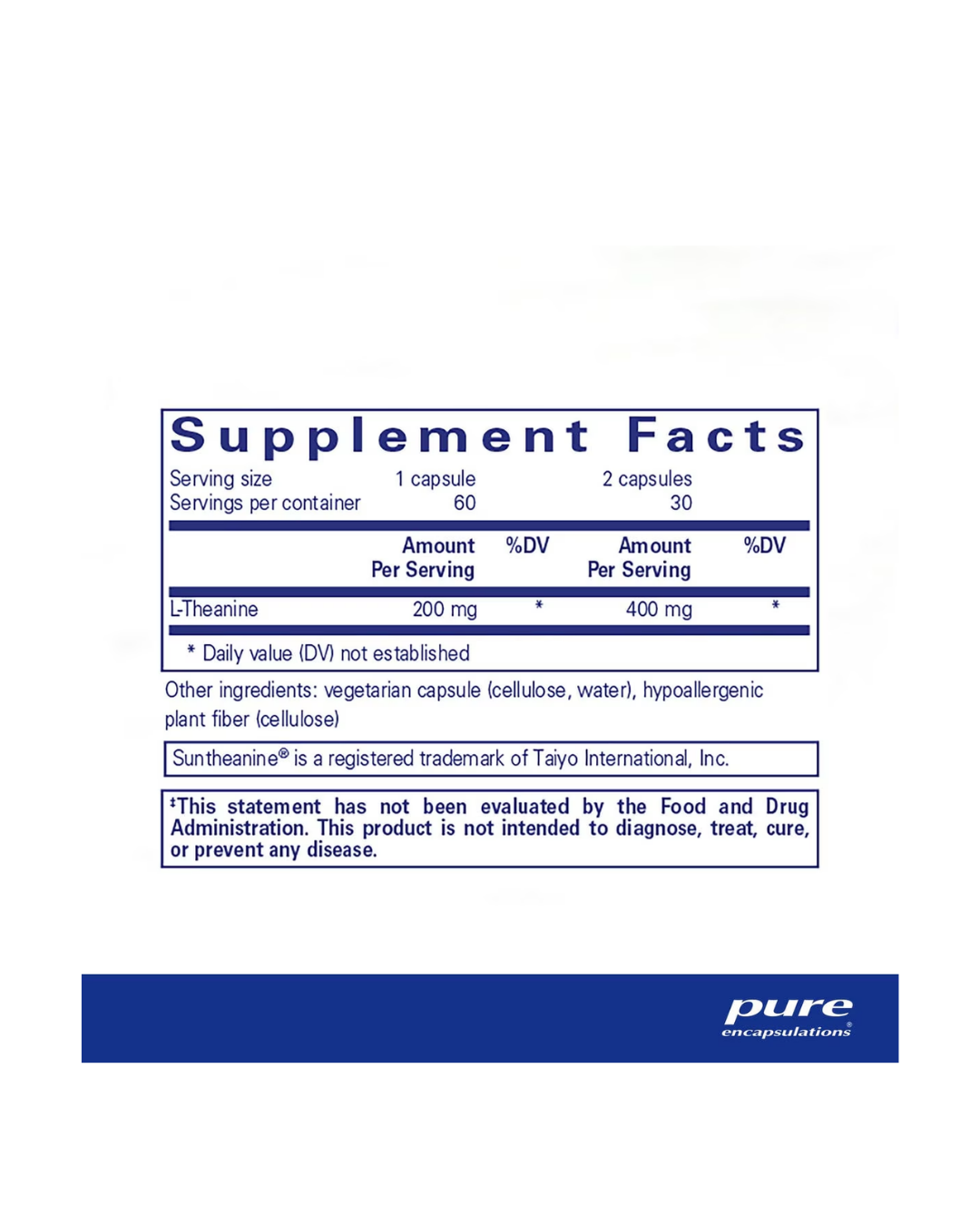 Pure Encapsulations l-Theanine