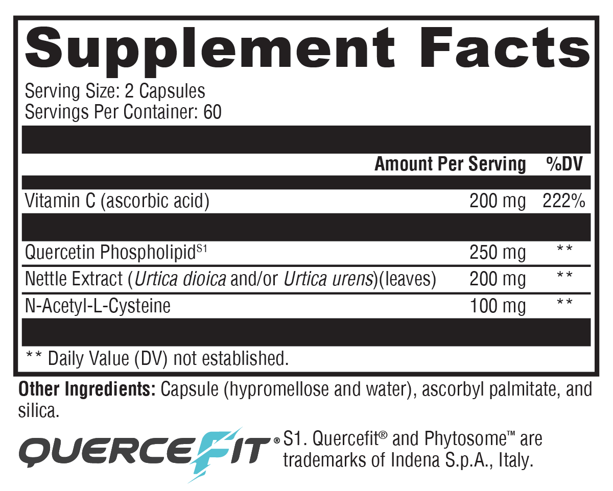 XYMOGEN Quercetin 20× Plus 120 Capsules