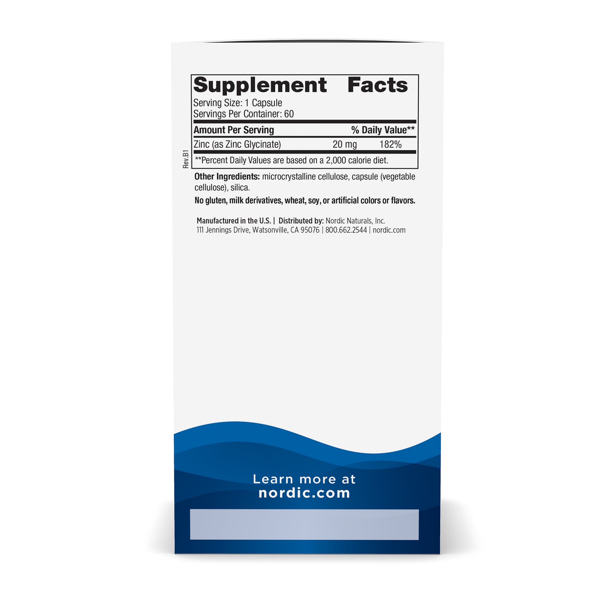 NORDIC NATURALS Zinc Glycinate