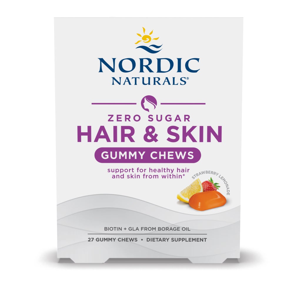 NORDIC NATURALS Zero Sugar Hair and Skin Gummy Chews