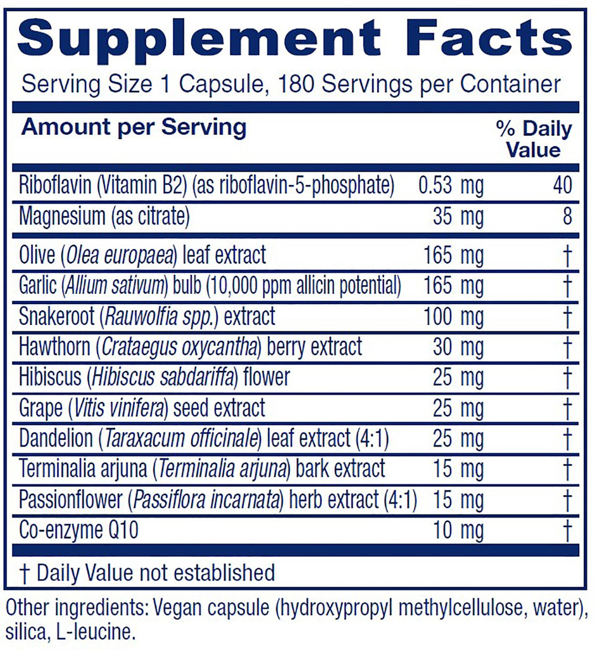 Rauwolfia Extra™ ~ Cardiovascular Support - 90 capsules