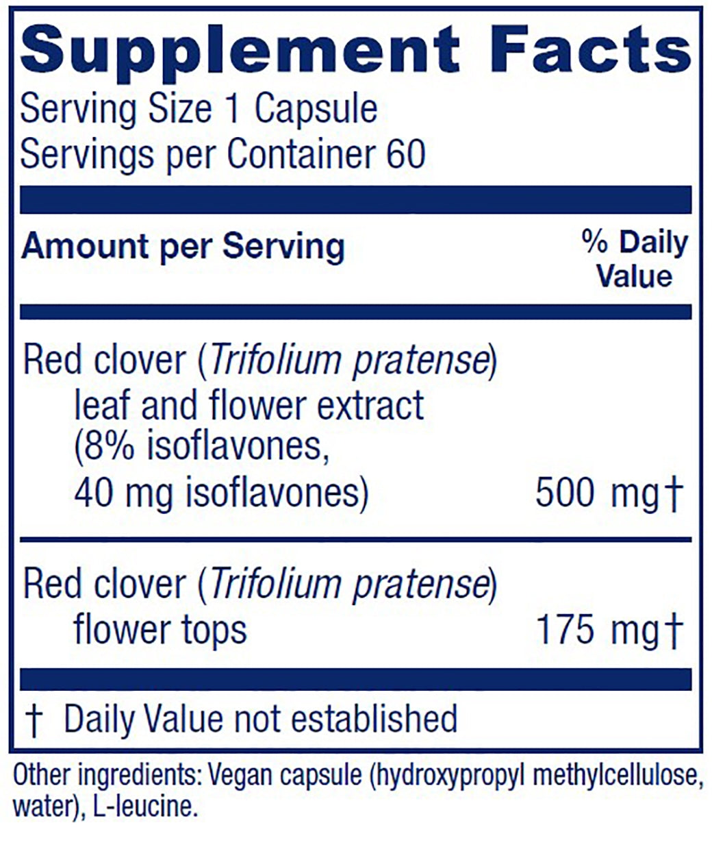 Red Clover ~ Red Clover Extract Plus ~ 60 capsules