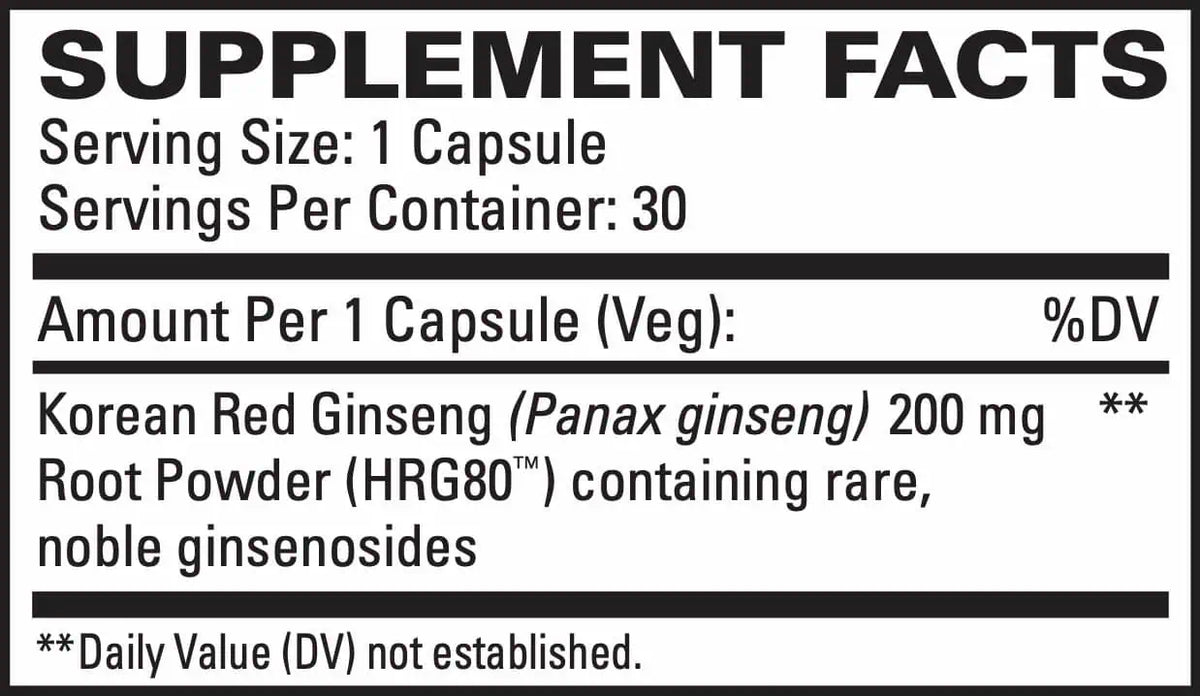 EuroMedica Red Ginseng Energy
