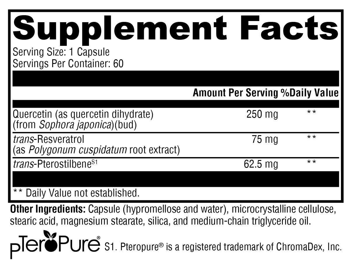 XYMOGEN Resveratin™ Plus 60 Capsules